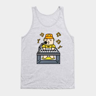 Kid singing with electric piano Tank Top